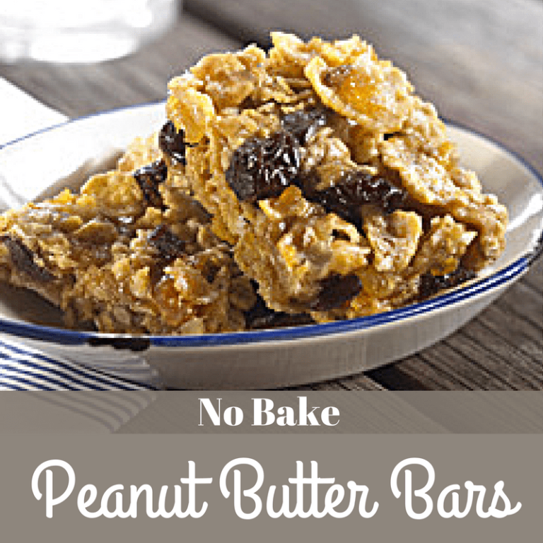 No Bake Peanut Butter Bars with Kellogg's Frosted Flakes
