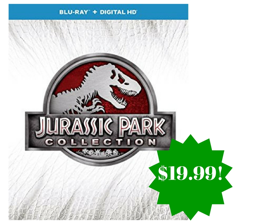 Amazon: Jurassic Park Collection (Blu-ray) Only $19.99 (Reg. $45)