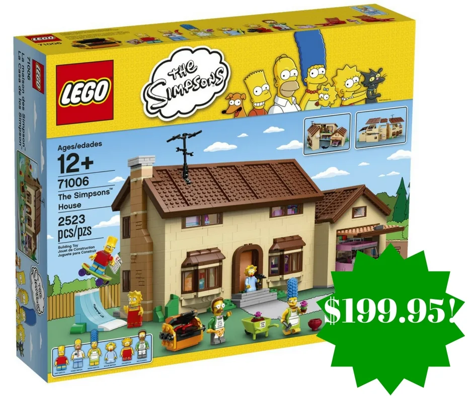Amazon: LEGO Simpsons The Simpsons House Only $199.95 Shipped Amazon: LEGO Simpsons The Simpsons House Only $199.95 Shipped