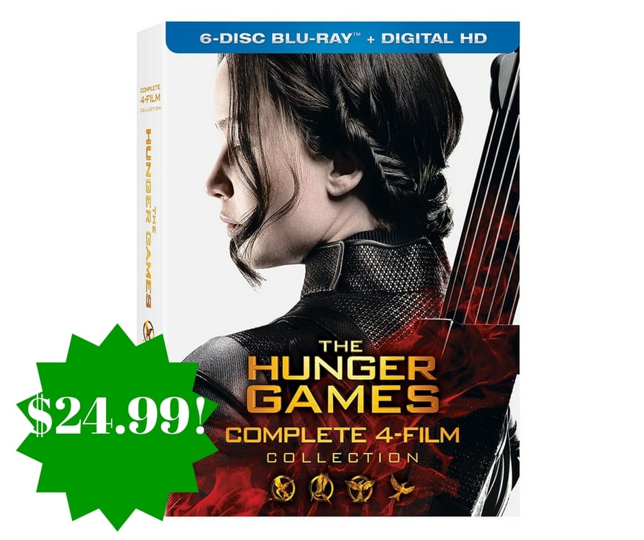 Amazon: The Hunger Games: Complete 4 Film Collection Only $24.99 (Reg. $46, Today Only)