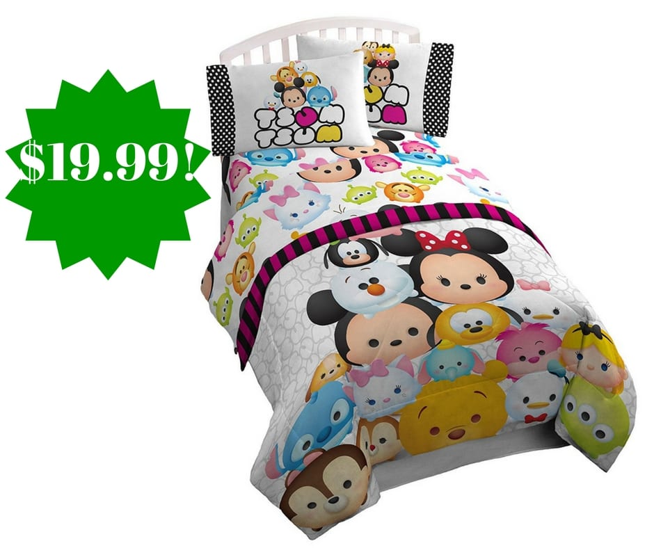 Amazon: Disney Tsum Tsum "Faces" Soft 3 Piece Sheet Set Only $19.99 (Reg. $30)