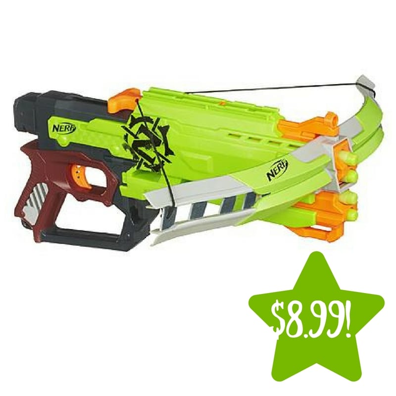 Kmart Nerf Zombie Strike Crossfire Bow Blaster Only 8.99 (Reg. 22)