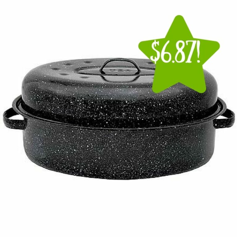 Kmart Graniteware 18'' Covered Oval Roaster Only 6.87 After Points