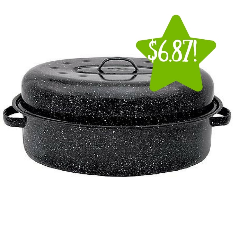 Kmart Graniteware 18'' Covered Oval Roaster Only 6.87 After Points