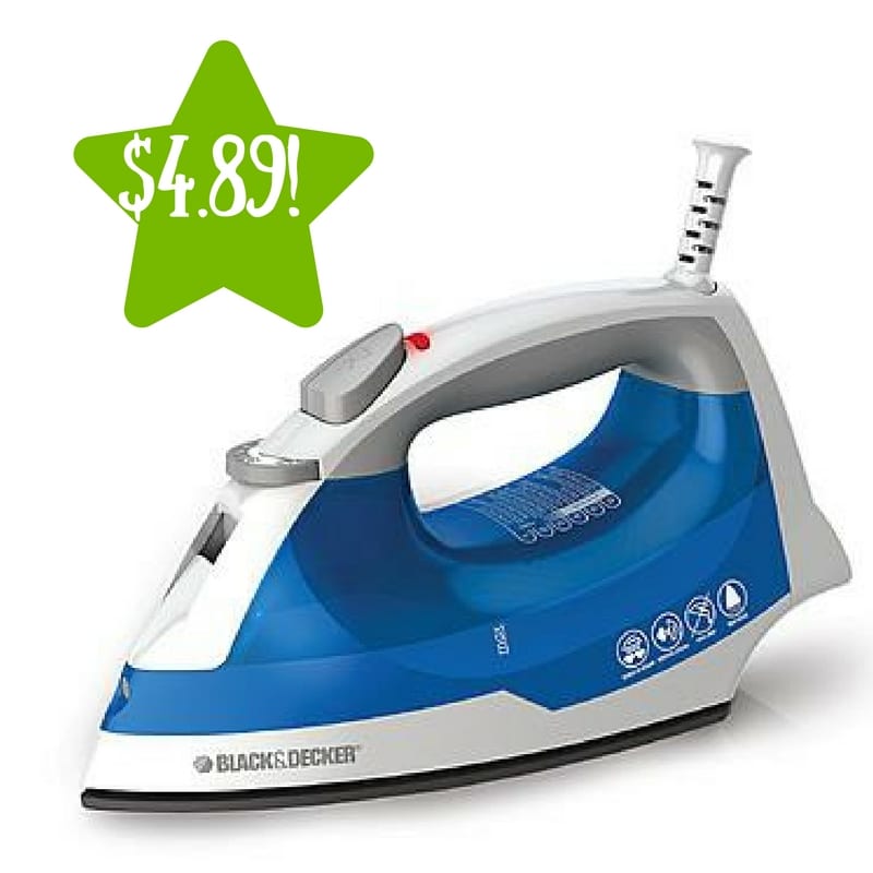 Kmart BLACK+DECKER IR03V Easy Steam Iron Only 4.89 After Points