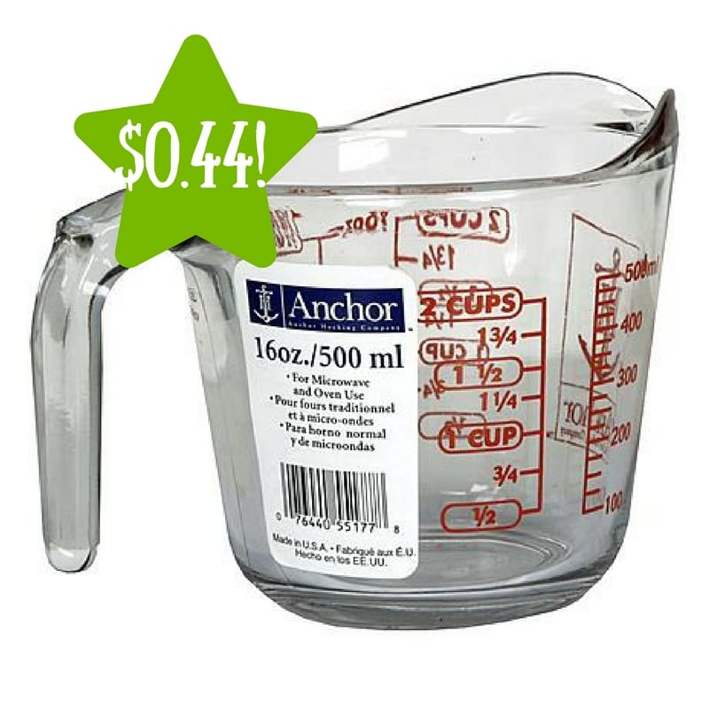 Kmart: Anchor Hocking Glass Measuring Cup Only $0.44 After Points