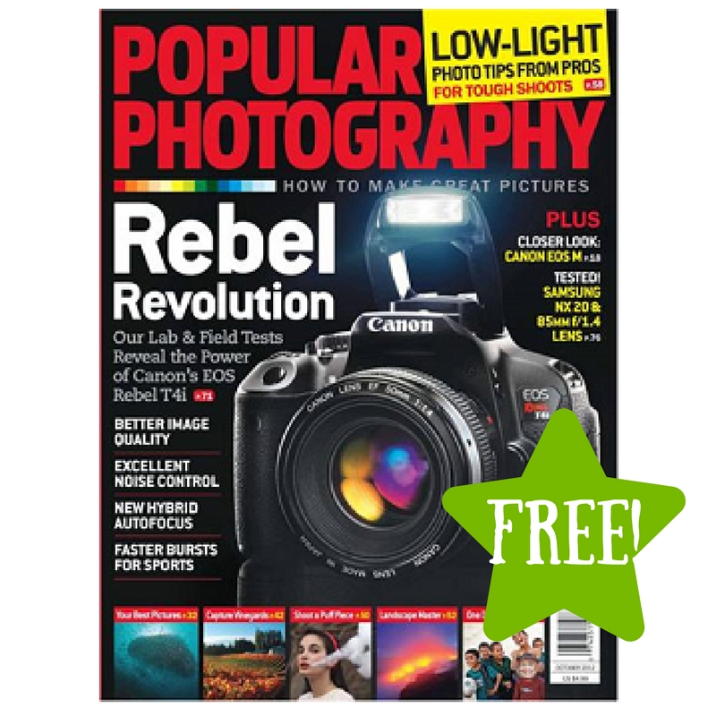 FREE Popular Photography Magazine Subscription