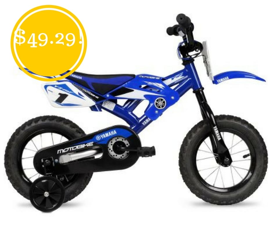 Walmart: 12" Yamaha Moto Child's BMX Bike Only $49.29 (Reg. $89)