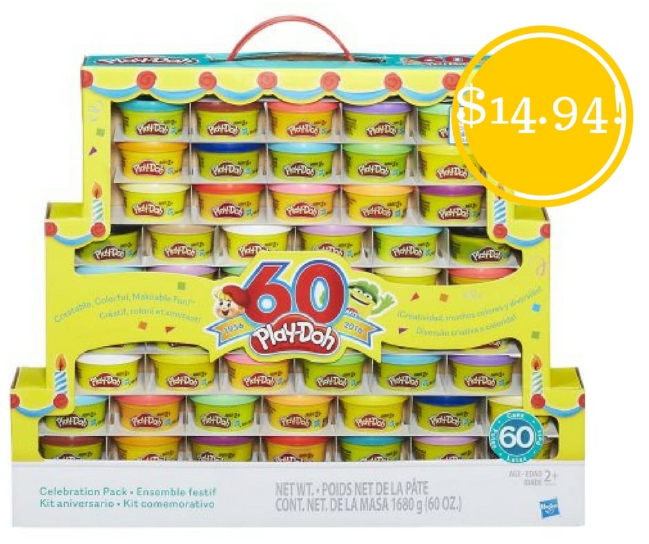 Walmart: Play-Doh 60th Anniversary Celebration 60 Pack Only $14.94