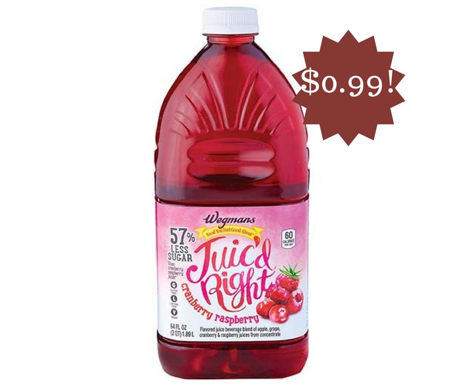 Wegmans: Juic'd Right Only $0.99