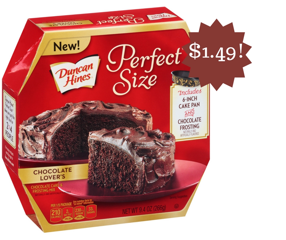 Wegmans: Duncan Hines Perfect Size Cake & Frosting Mix Only $1.49