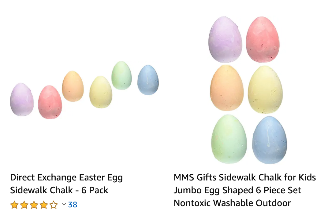 Egg Sidewalk Chalk