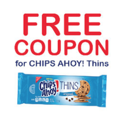 Hurry!! FREE Chips Ahoy Thins Cookies- get your coupon now