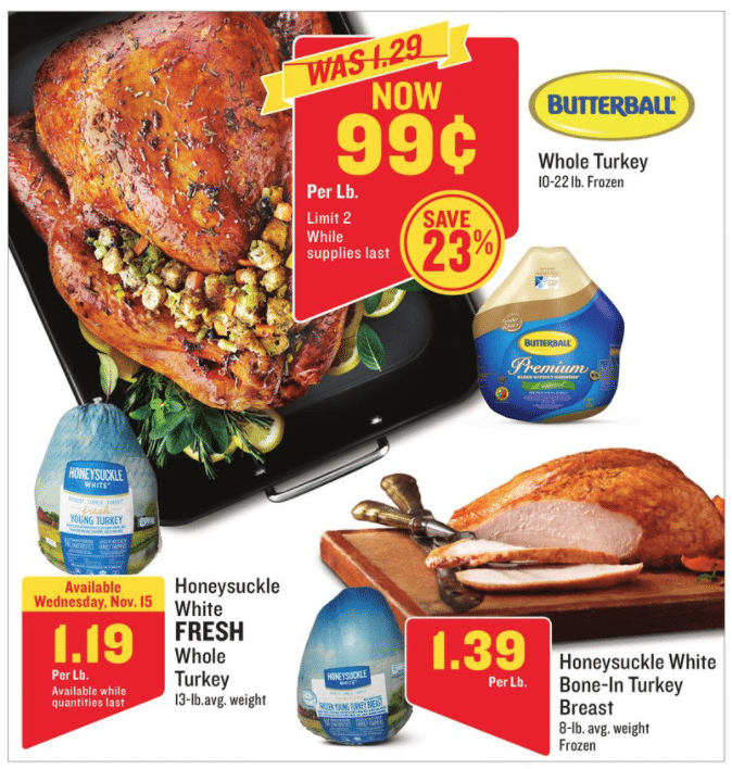 Compare Local Turkey Prices for your Thanksgiving Dinner 2017...Aldi