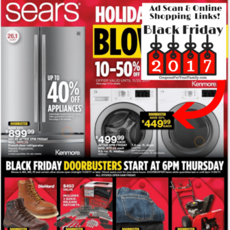 Sears Black Friday Ad Scan &amp; Deals 2017!