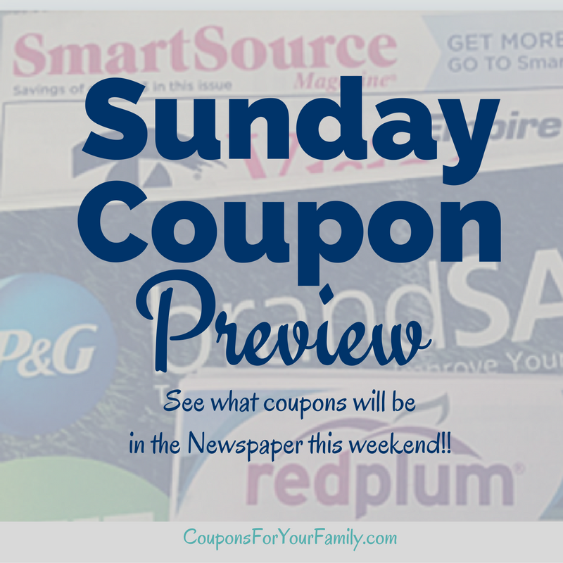 Sunday Coupon Preview