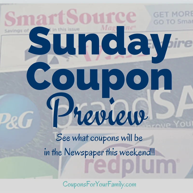 Sunday Coupon Preview 