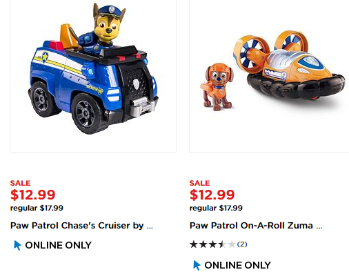 paw patrol vehicles