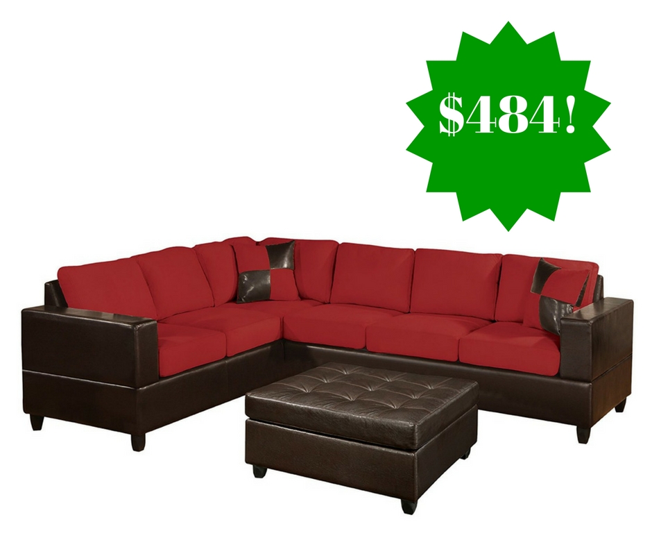 Amazon: Bobkona Trenton 2-Piece Sectional Sofa Only $484