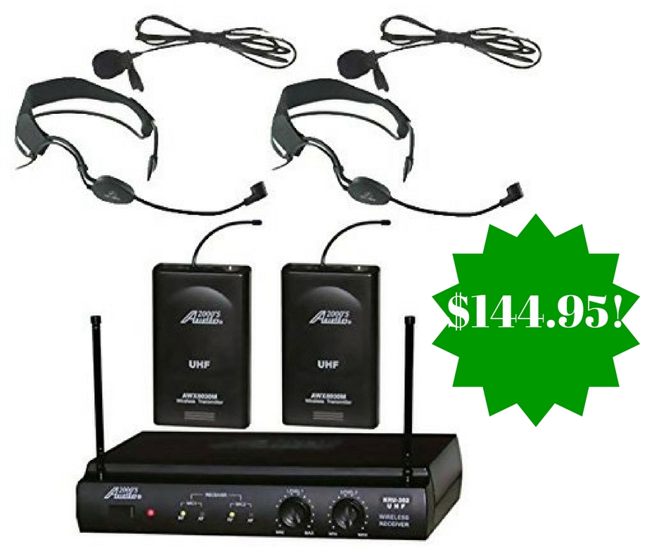 Amazon: Audio2000s 6032uf UHF Dual Channel Wireless Microphone Only $144.95 Shipped
