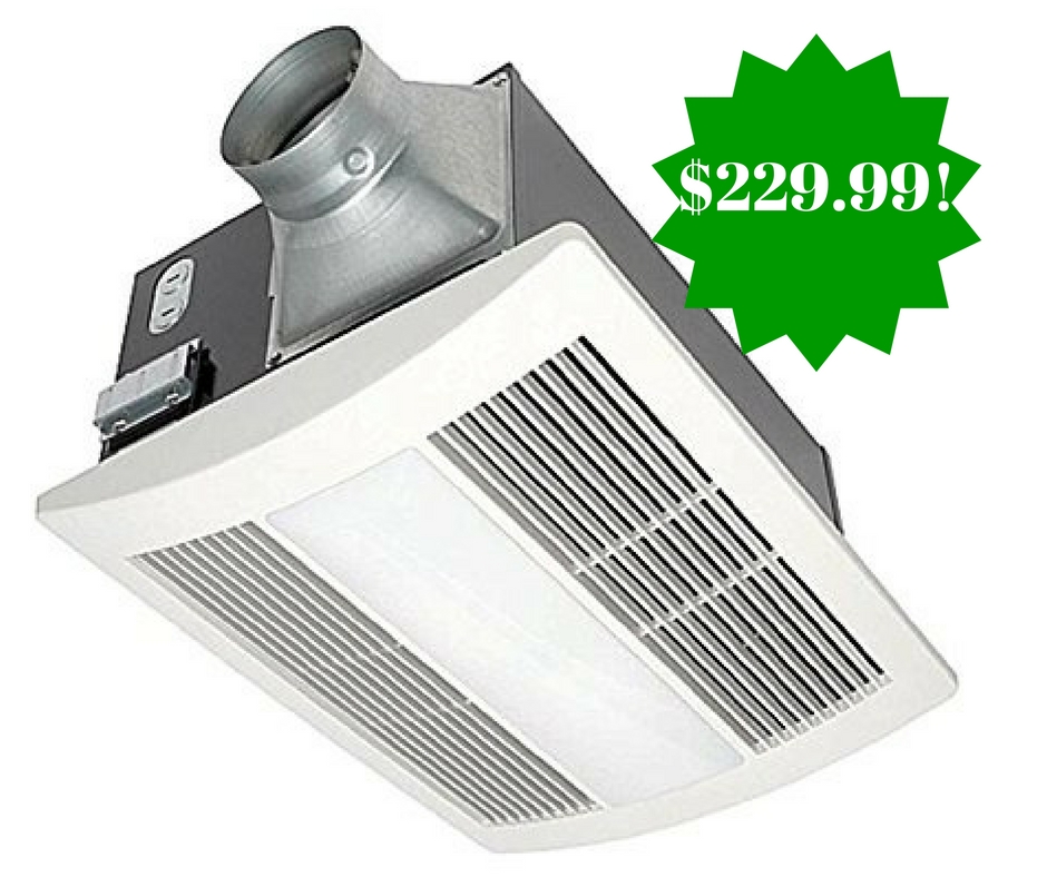 Amazon: Panasonic Ceiling Mounted Fan/Heat/Light-Night-Light Combination Only $229.99 Shipped (Reg. $502)
