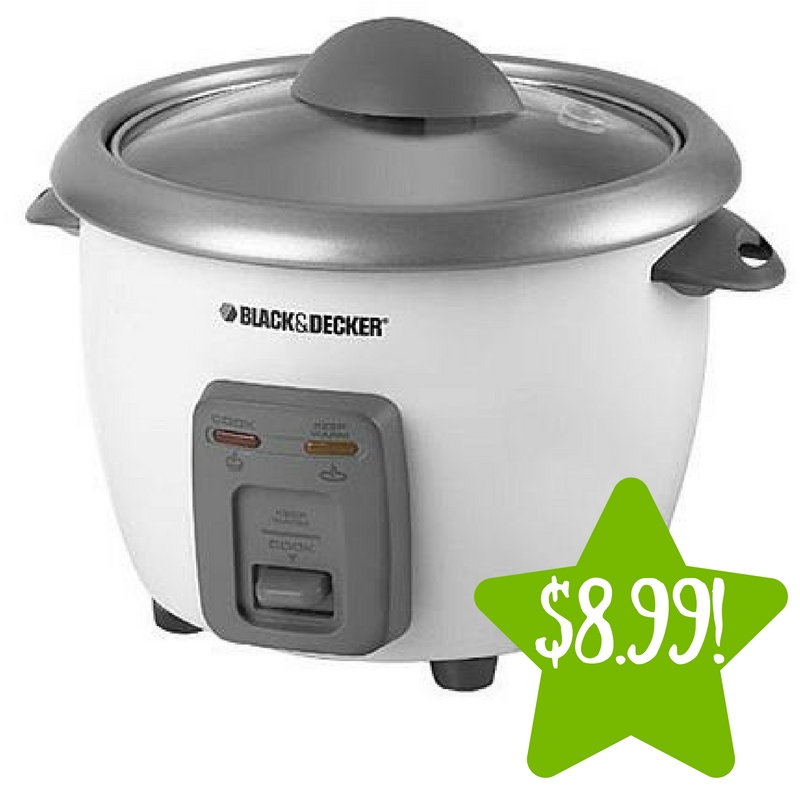 Kmart: BLACK+DECKER 6 cup Rice Cooker Only $8.99 (Reg. $26)