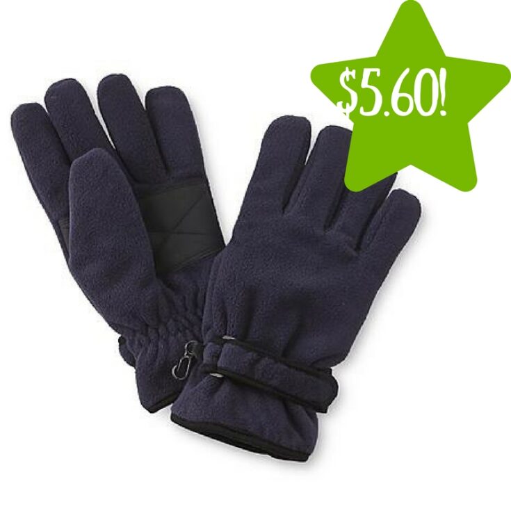 Kmart NordicTrack Men's Insulated Fleece Gloves Only 5.60 (Reg. 20)