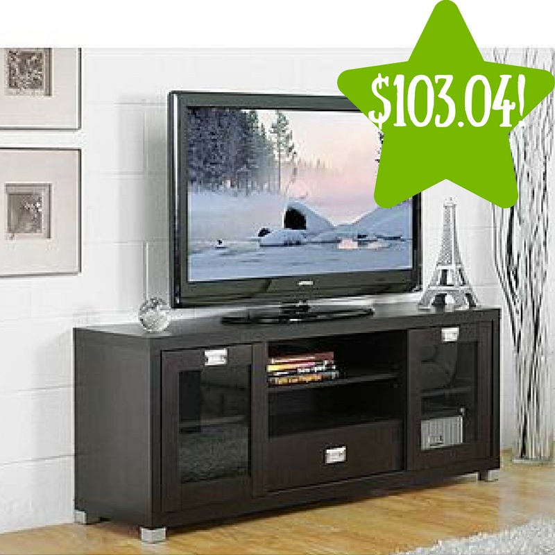 Kmart: Baxton Studio Matlock Modern TV Stand with Glass Doors Only $103.04 After Points (Reg. $280)