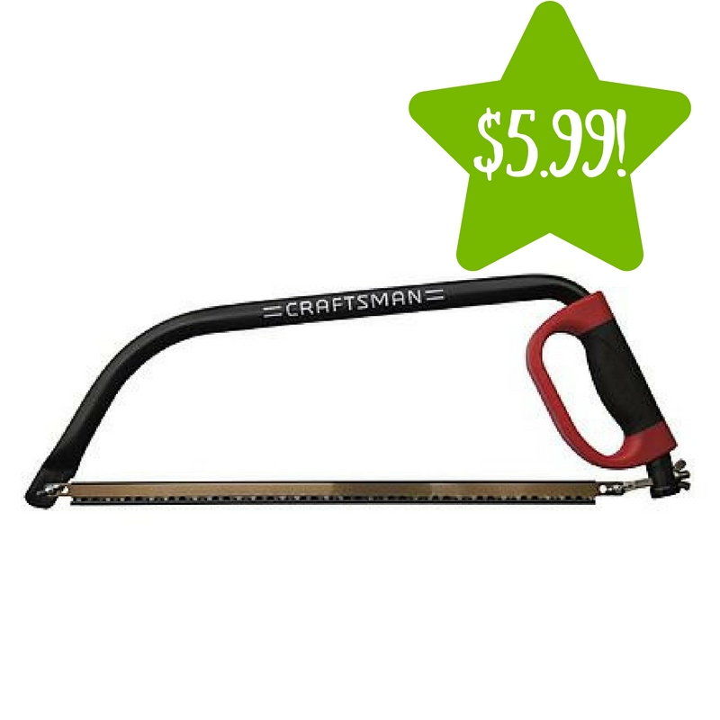 Sears: Craftsman 21" Bow Saw Only $5.99 (Reg. $11)
