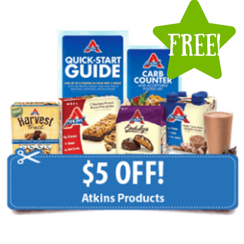 FREE Atkins Quick-Start Kit + $5 Off Coupon