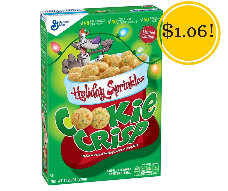 Target Cookie Crisp Cereal with Holiday Sprinkles Only 1.06