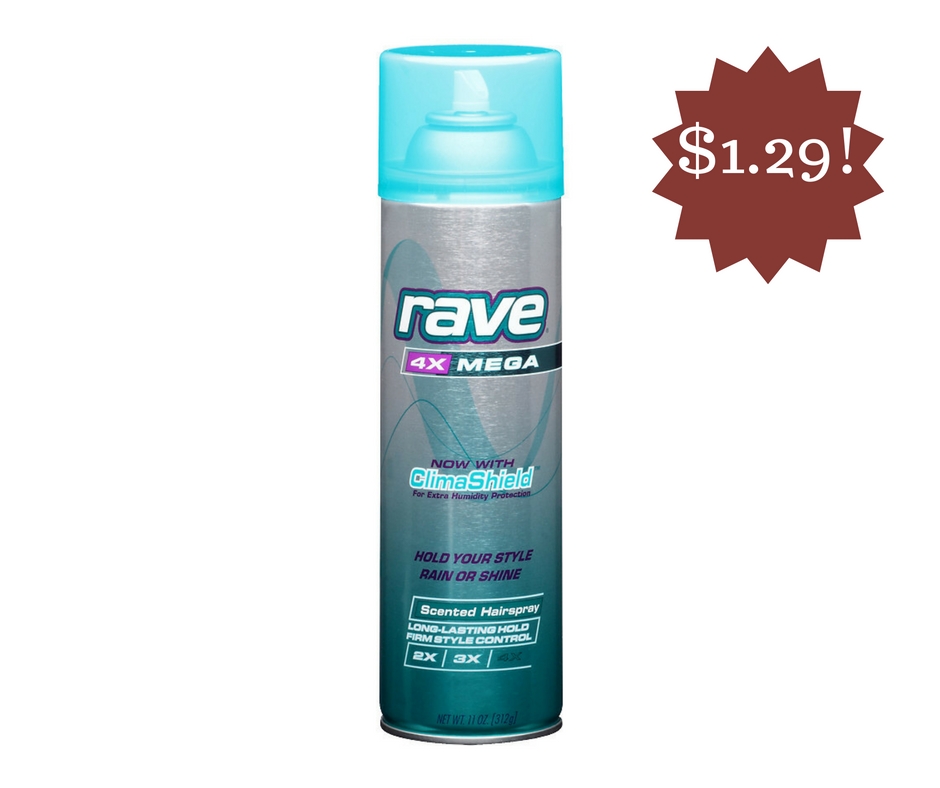 Wegmans: Rave 4X Hairspray Only $1.29