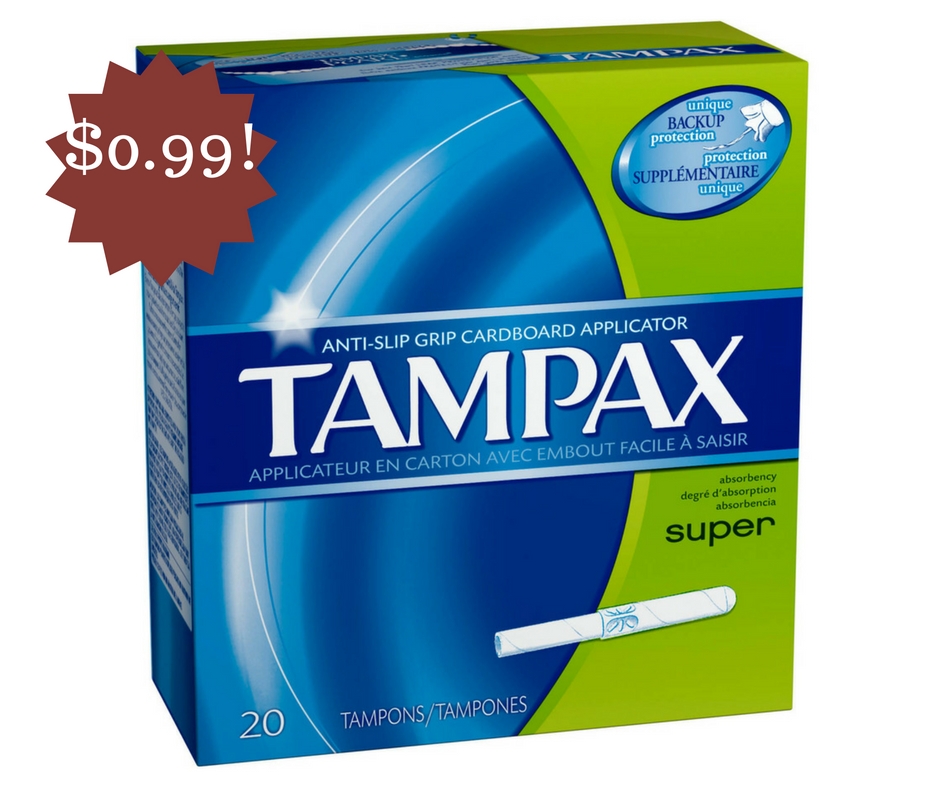 Wegmans: Tampax Tampons Only $0.99