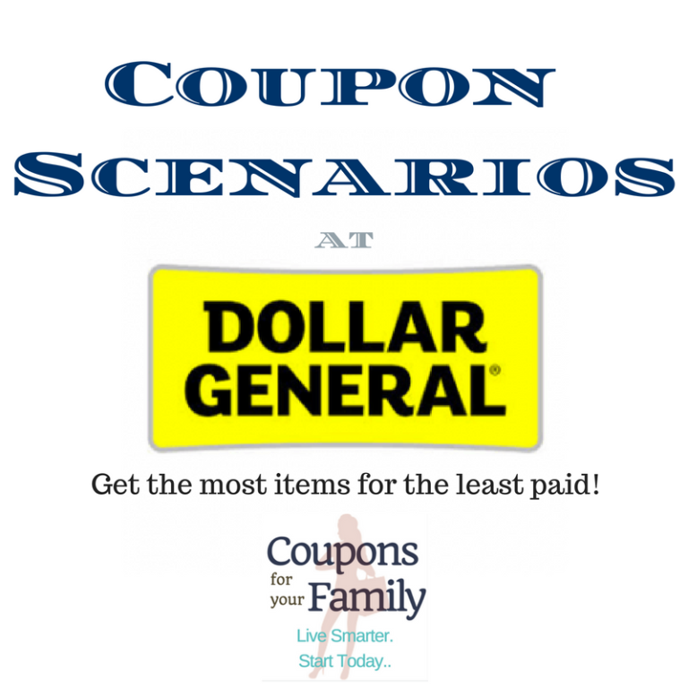 Dollar General Coupon Scenario 9/17/22 w/all DG Digital Coupons as low
