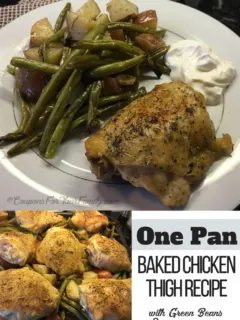 One Pan Baked Chicken Thigh Recipe