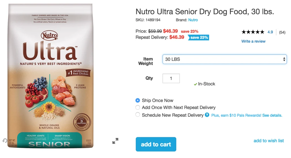 Petco Coupons Nutro Ultra Dog Food