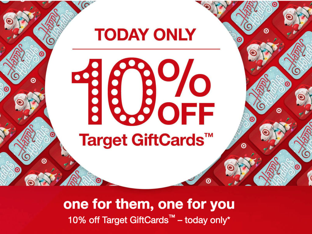 TODAY ONLYRUN....10 off Target GiftCard promo!!!