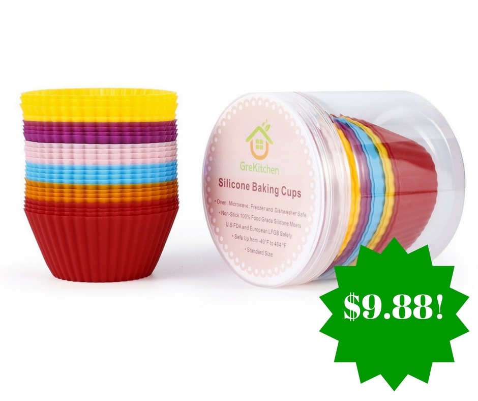 Amazon: GreKitchen 24 Pack Silicone Baking Cups Only $9.88 (Reg. $21)