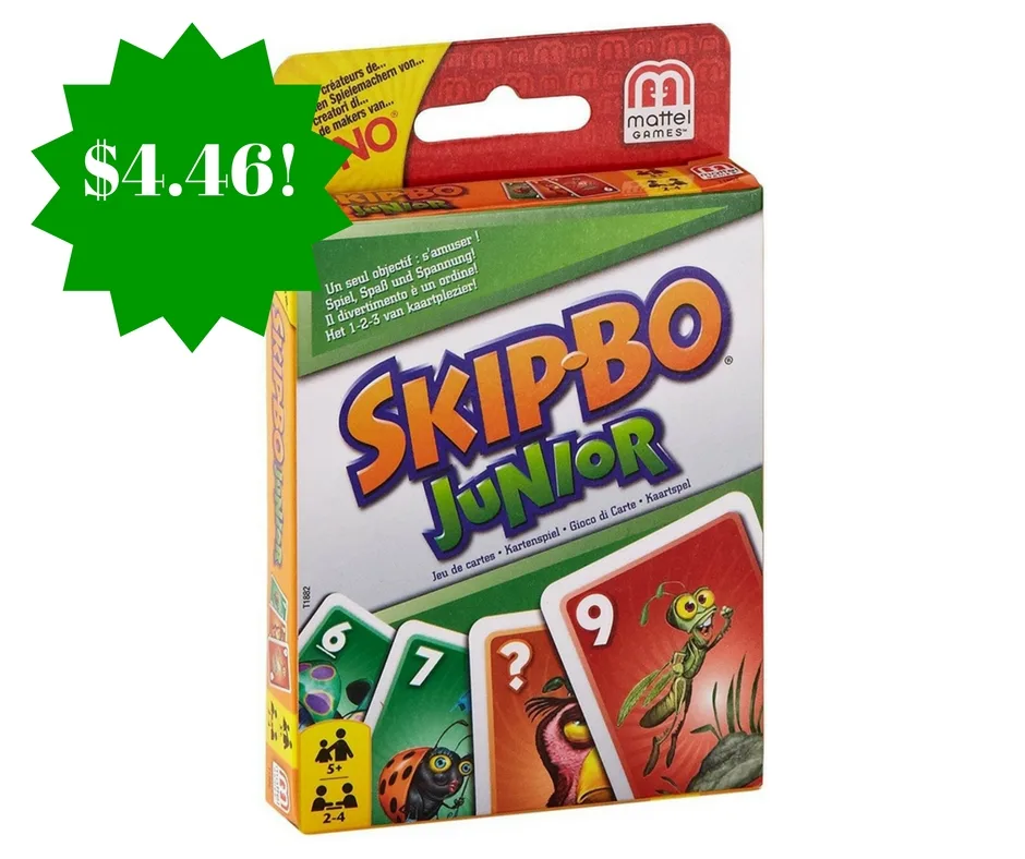 Amazon: Skip-Bo Junior Card Game Only $4.46 (Reg. $8) Amazon: Skip-Bo Junior Card Game Only $4.46 (Reg. $8)