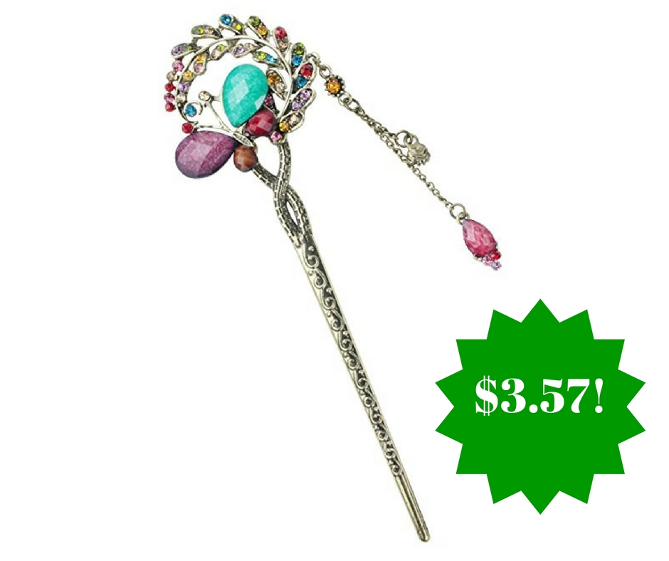 Amazon: Colorful Butterfly Crystal Hair Pin Only $3.57 Shipped