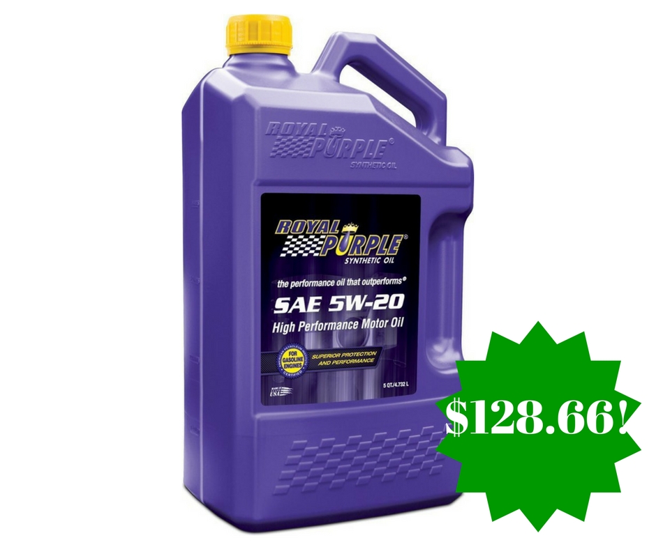 Amazon: Royal Purple 5W-20 Synthetic Motor Oil Only $128.66 Shipped