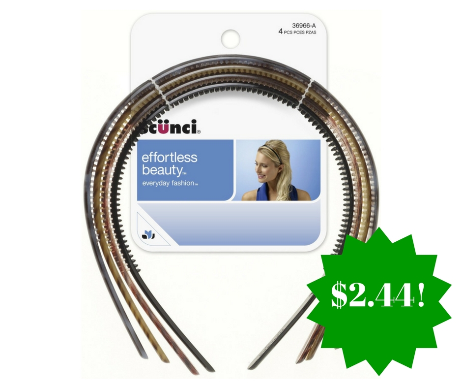 Amazon: Scunci Effortless Beauty Skinny Plastic Headbands Only $2.44 (Reg. $5)