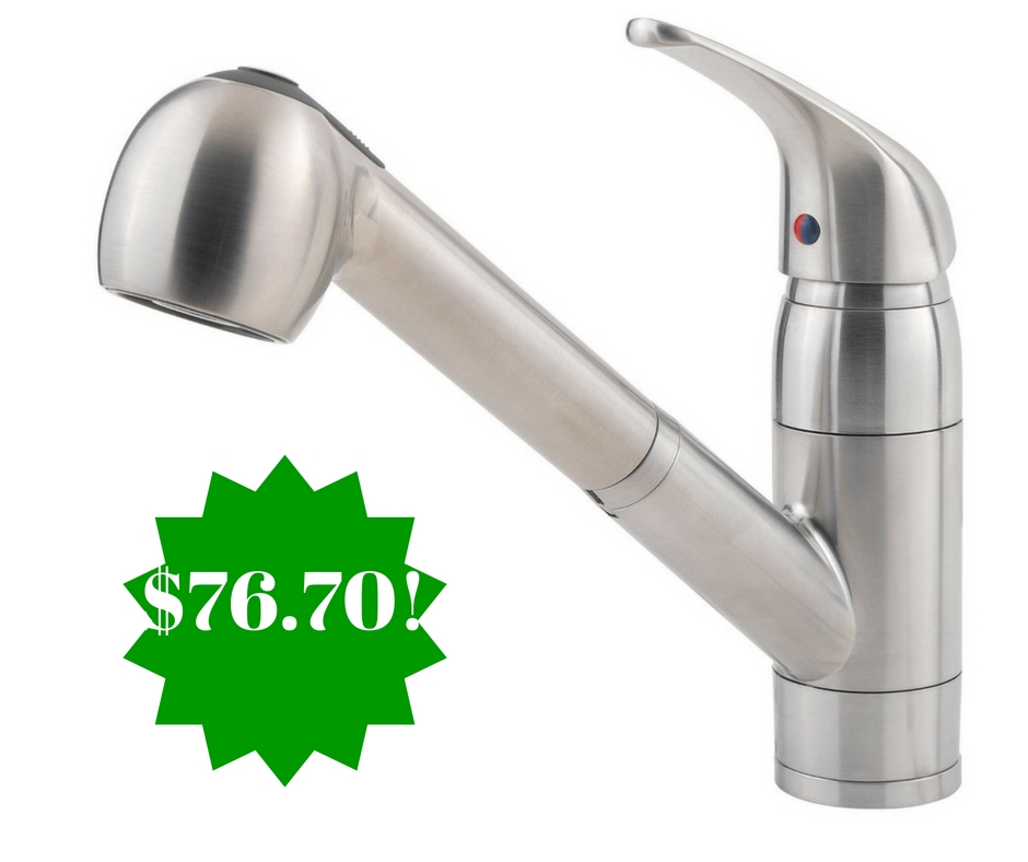 Amazon: Pfister Pfirst Series 1-Handle Pull-Out Kitchen Faucet Only $76.70 Shipped