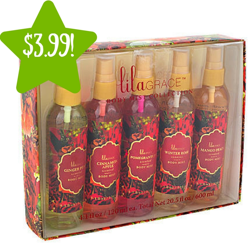 Sears: Tri-Coastal Lila Grace 5-Pc. Scented Body Mist Collection Only $3.99 (Reg. $10)