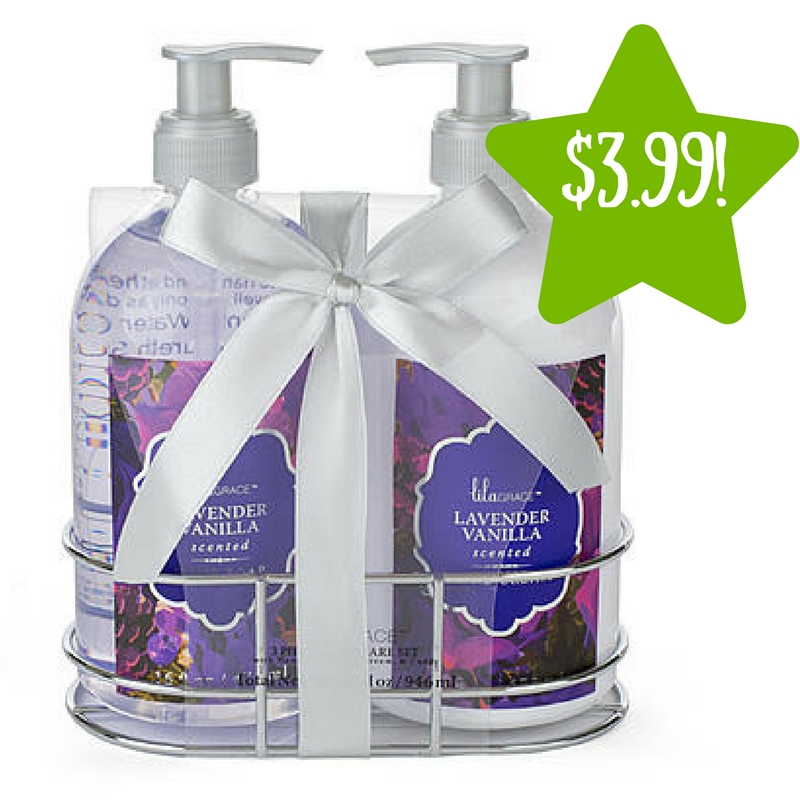 Sears: Tri-Coastal 3-Pc. Lavender Vanilla Hand Soap/Lotion Caddy Set Only $3.99 (Reg. $10)