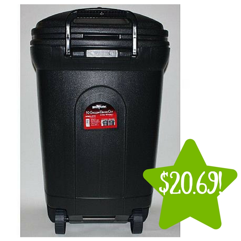 Kmart: United Solutions 50 Gallon Gray Trash Can Only $20.69