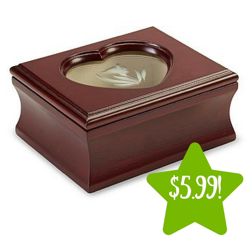 Kmart: Jaclyn Smith Cherry Wood Jewelry Box Only $2.99 (Reg. $20)