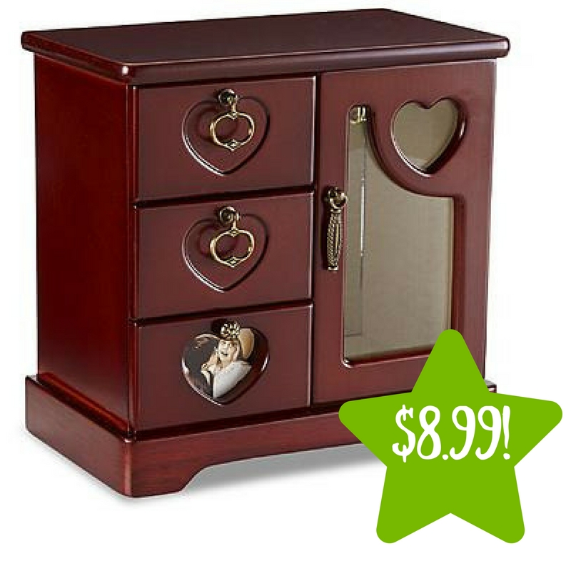 Kmart: Jaclyn Smith Wooden Walnut Jewelry Box Only $8.99 (Reg. $30)
