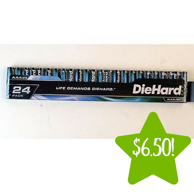 Kmart: DieHard 24 pack AAA size Alkaline Battery Only $6.50 (Reg. $13)