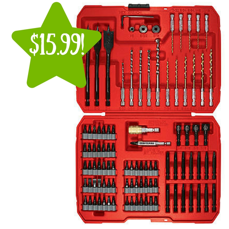 Sears: 100-Piece Craftsman Speed-Lok Impact Drill and Drive Set Only $15.99 (Reg. $30)